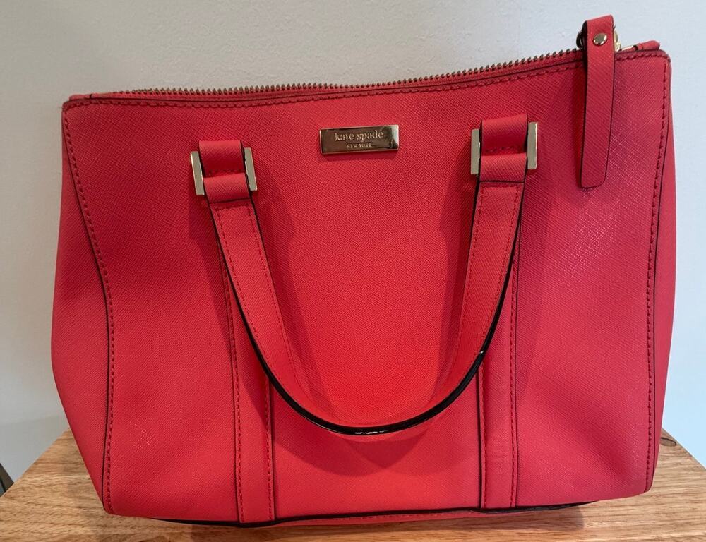 Kate Spade Newbury Lane Small Loden Satchel Crossbody Strawberry Summer Style